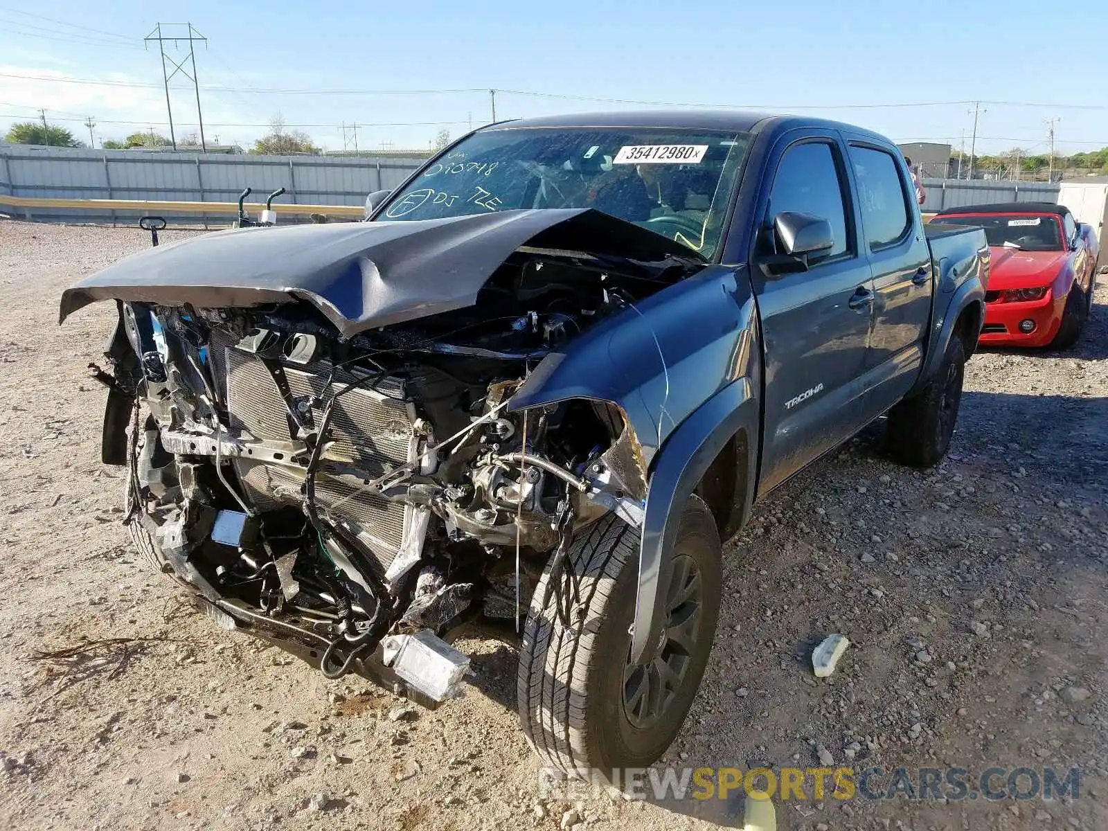 2 Photograph of a damaged car 5TFAZ5CN6LX090748 TOYOTA TACOMA 2020