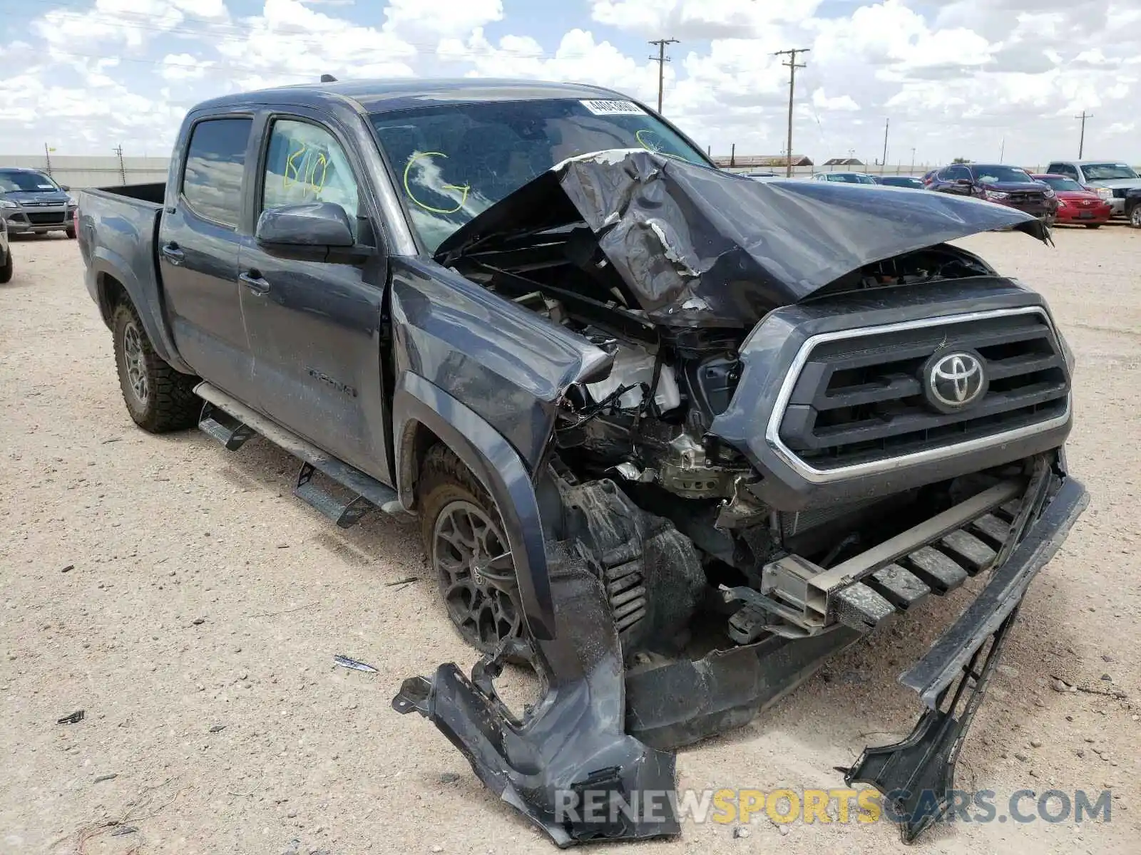 1 Photograph of a damaged car 5TFAZ5CN6LX091981 TOYOTA TACOMA 2020