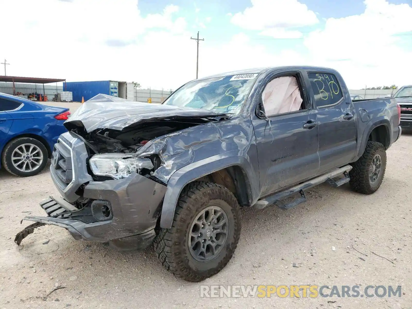 2 Photograph of a damaged car 5TFAZ5CN6LX091981 TOYOTA TACOMA 2020