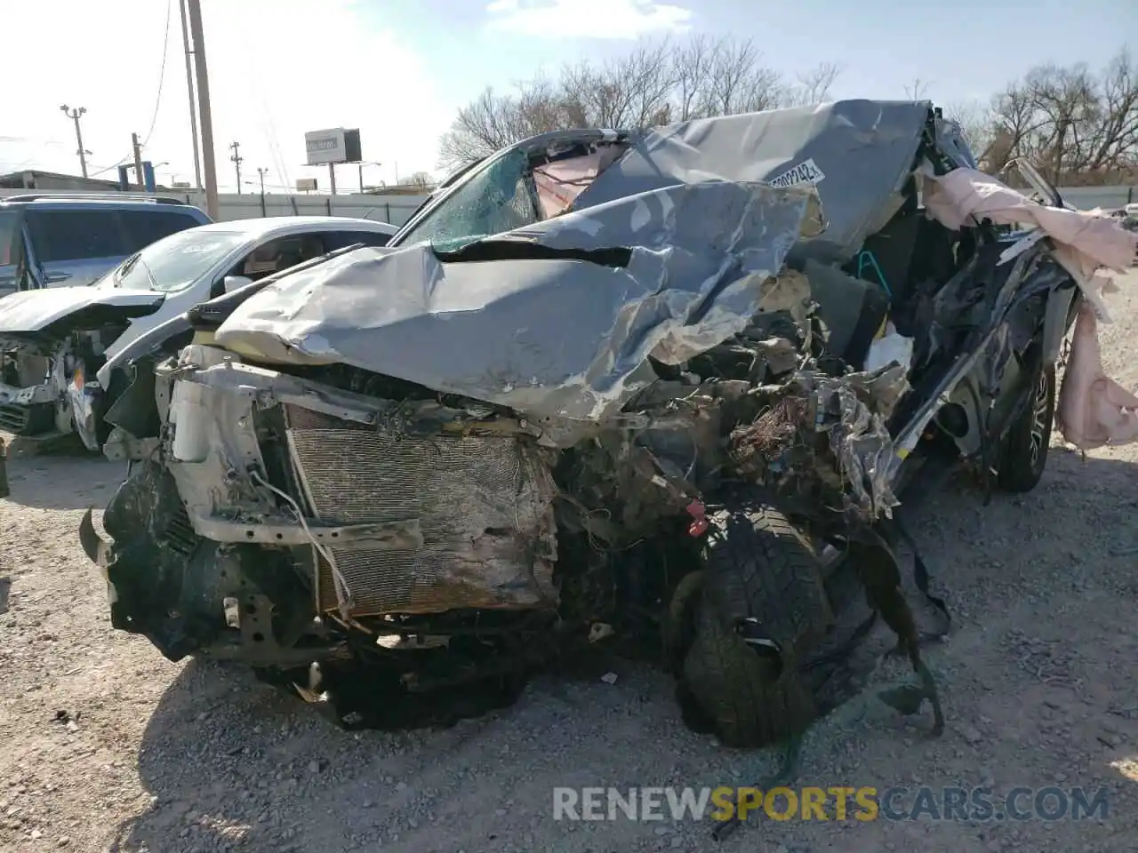 2 Photograph of a damaged car 5TFAZ5CN6LX093357 TOYOTA TACOMA 2020