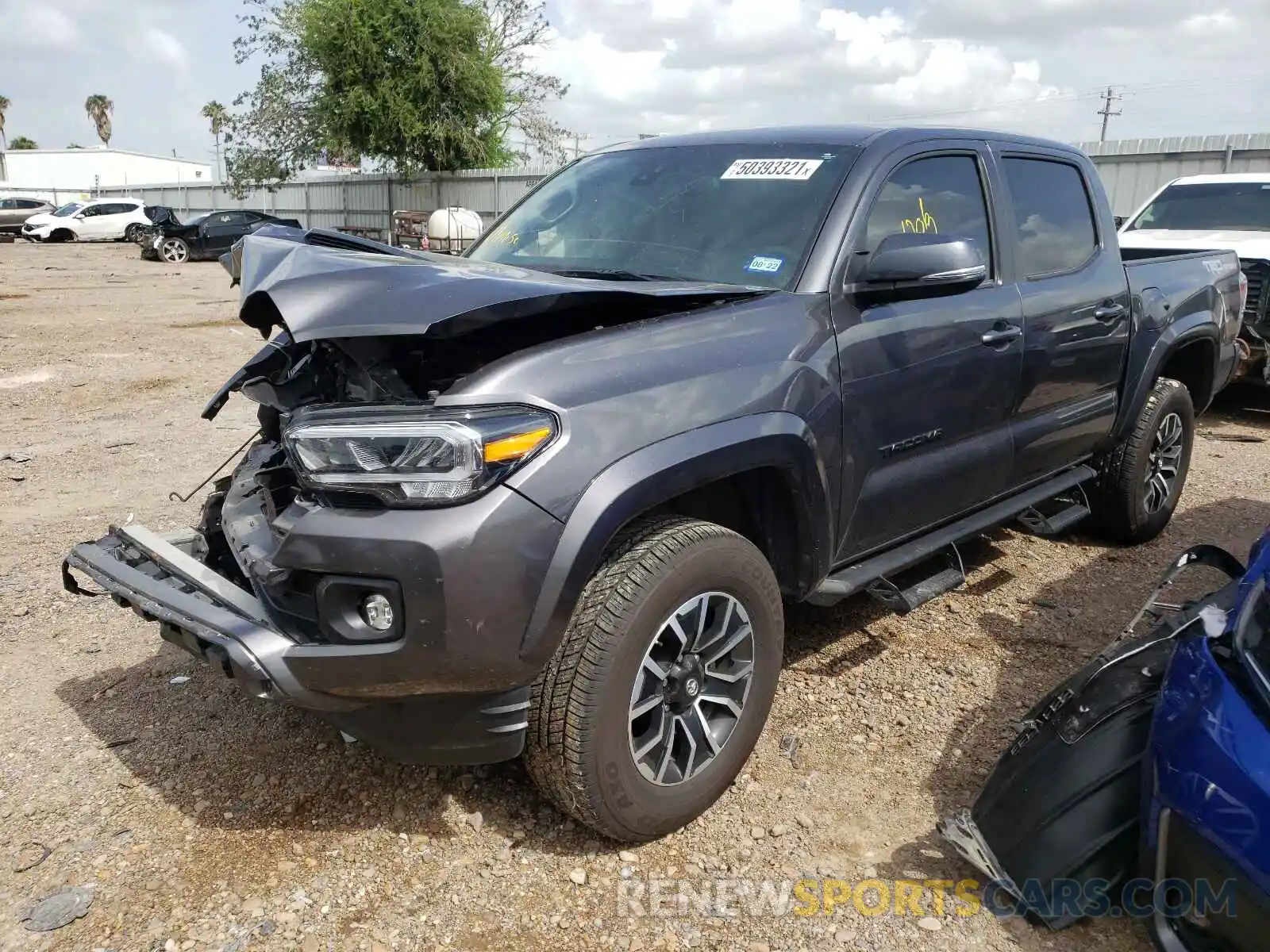 2 Photograph of a damaged car 5TFAZ5CN6LX094718 TOYOTA TACOMA 2020