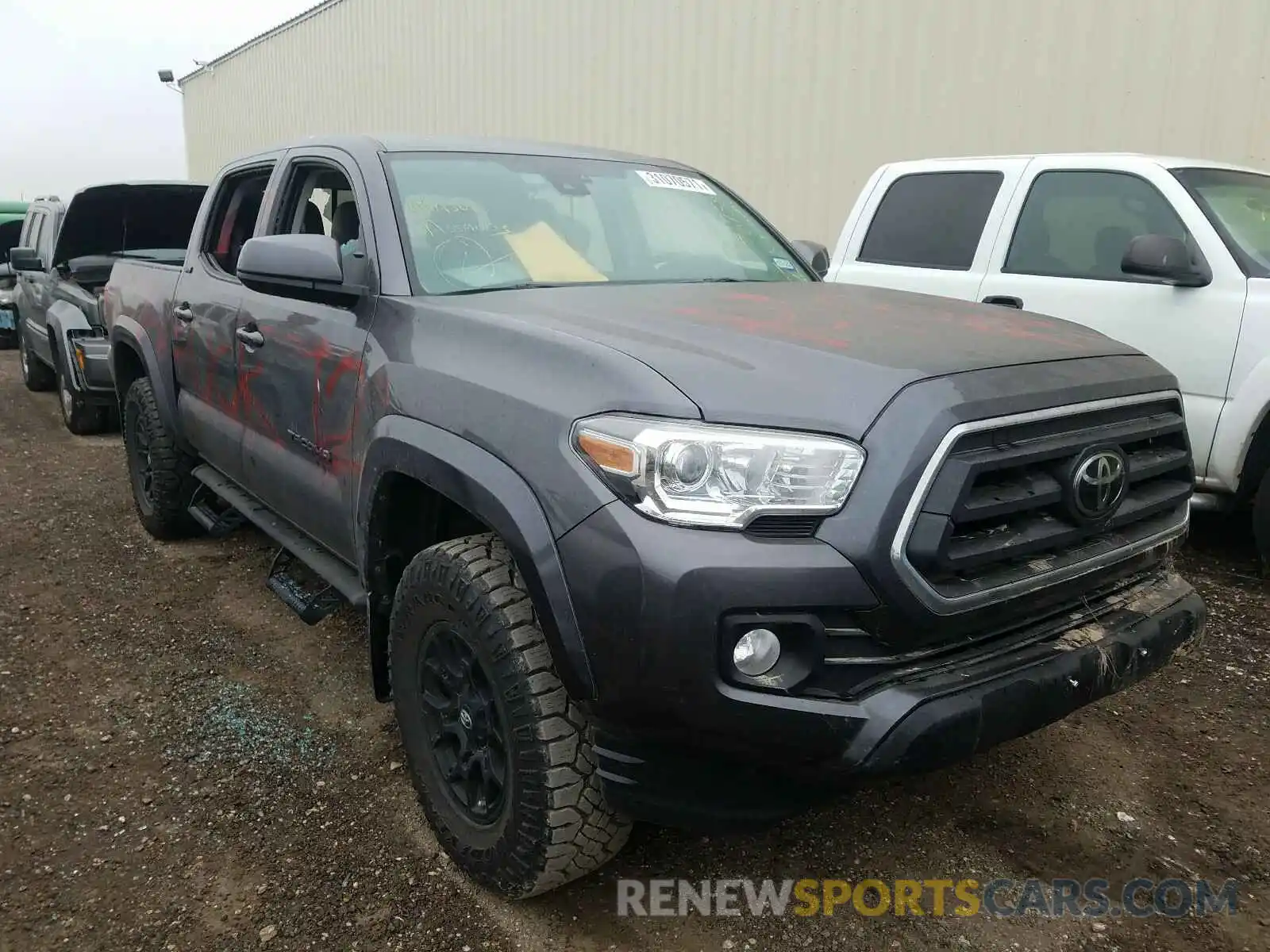 1 Photograph of a damaged car 5TFAZ5CN8LX091741 TOYOTA TACOMA 2020