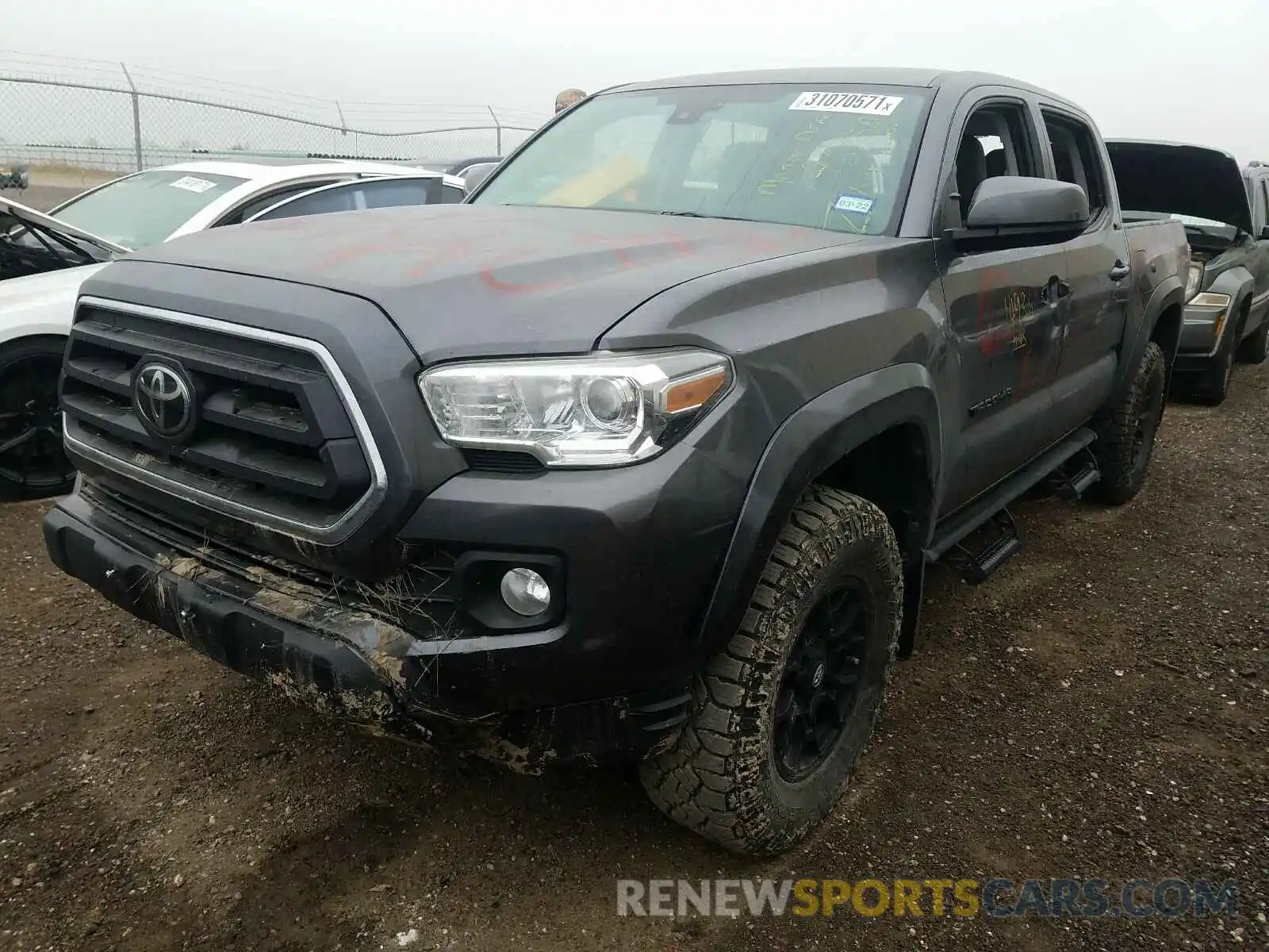 2 Photograph of a damaged car 5TFAZ5CN8LX091741 TOYOTA TACOMA 2020