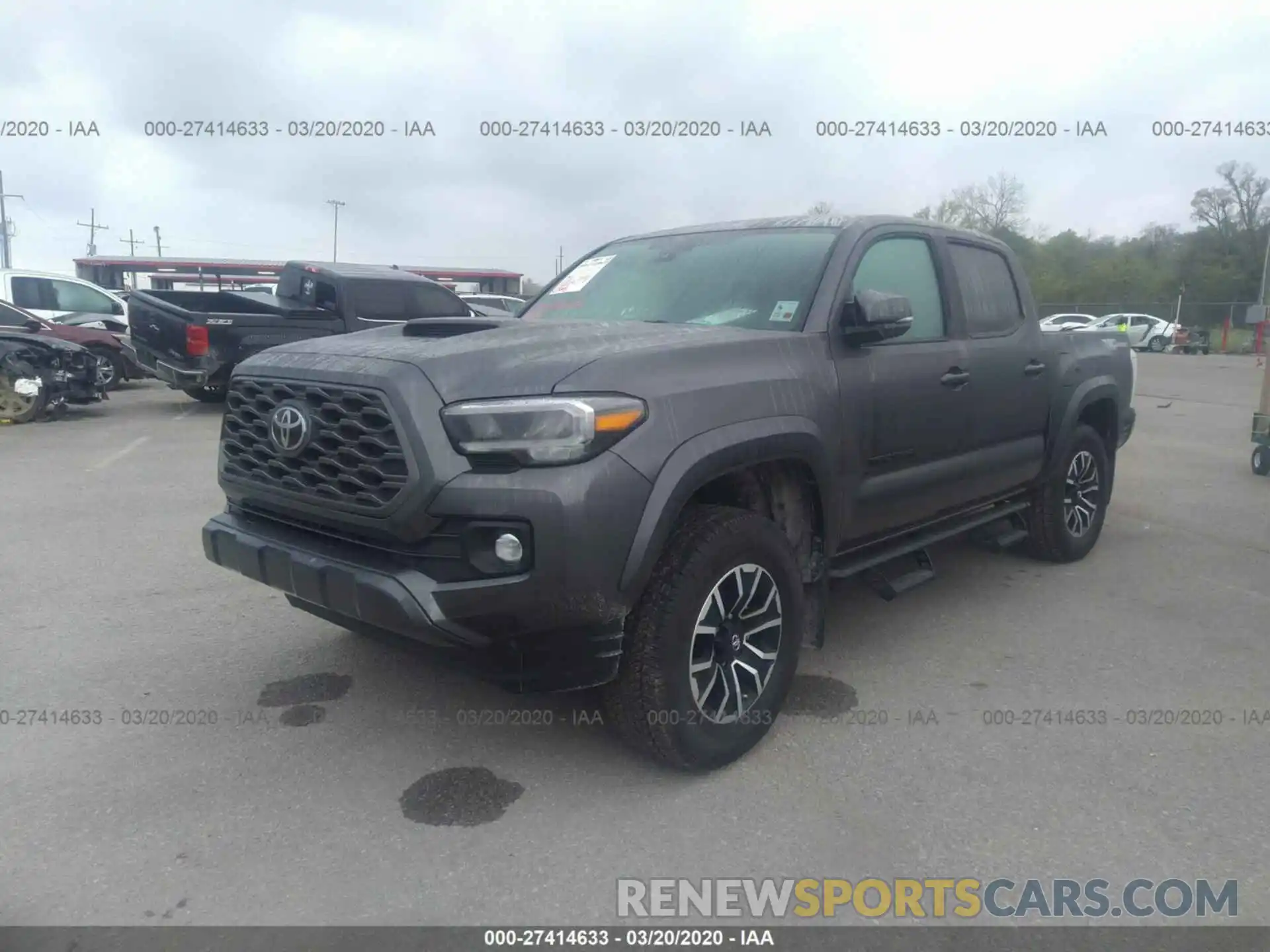 2 Photograph of a damaged car 5TFAZ5CN9LX092185 TOYOTA TACOMA 2020