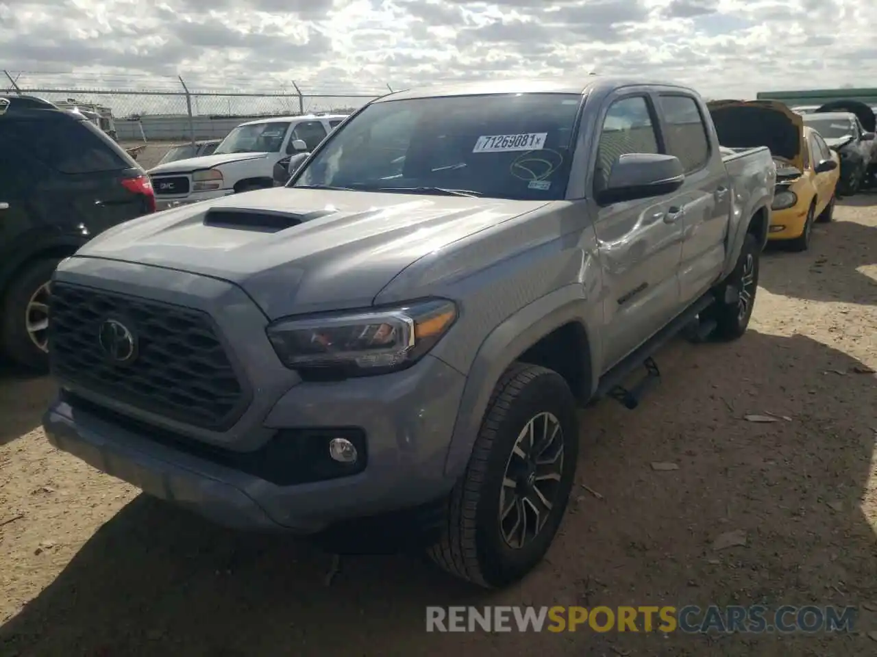 2 Photograph of a damaged car 5TFAZ5CN9LX094342 TOYOTA TACOMA 2020