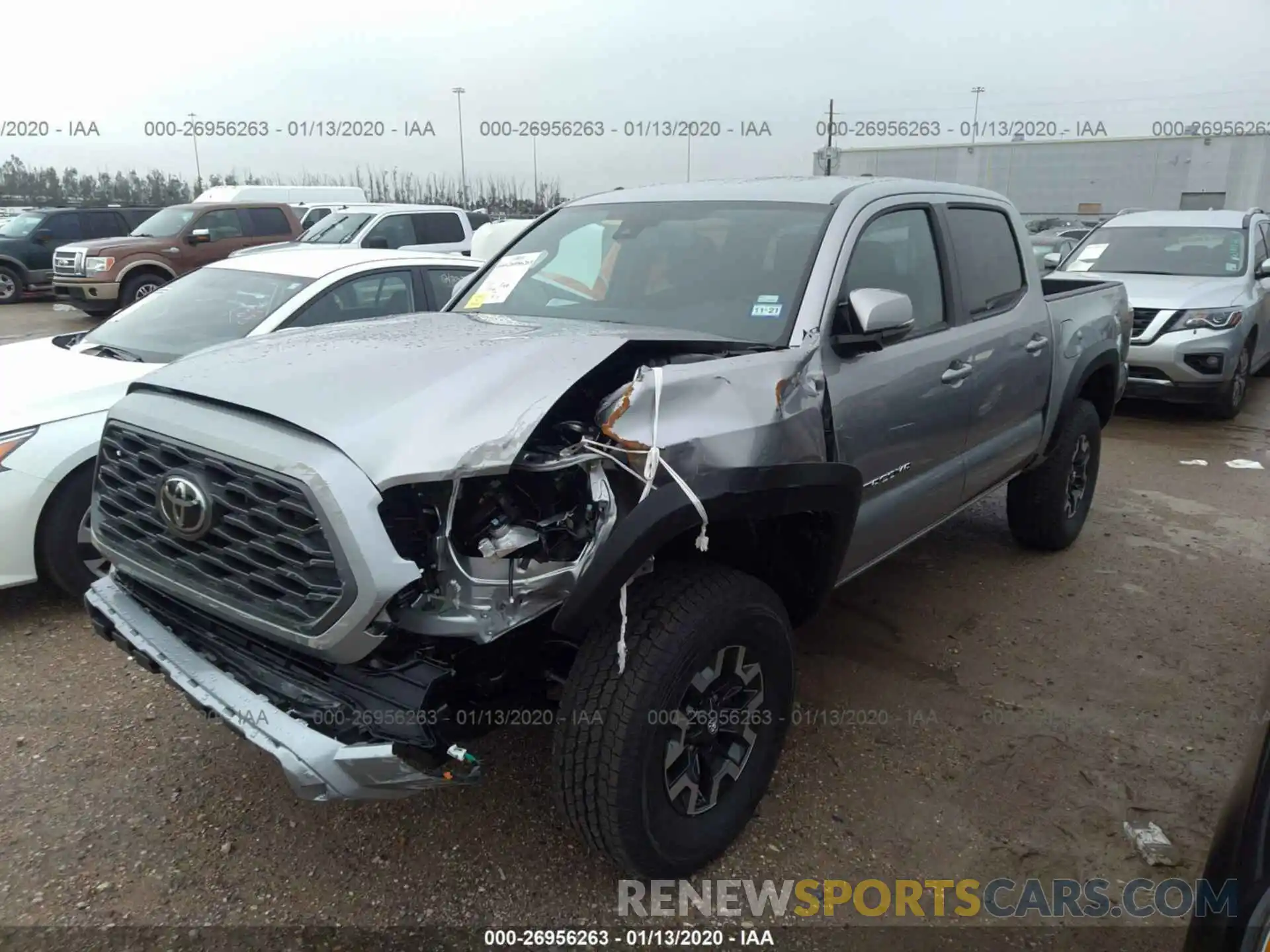 2 Photograph of a damaged car 5TFAZ5CNXLX090879 TOYOTA TACOMA 2020