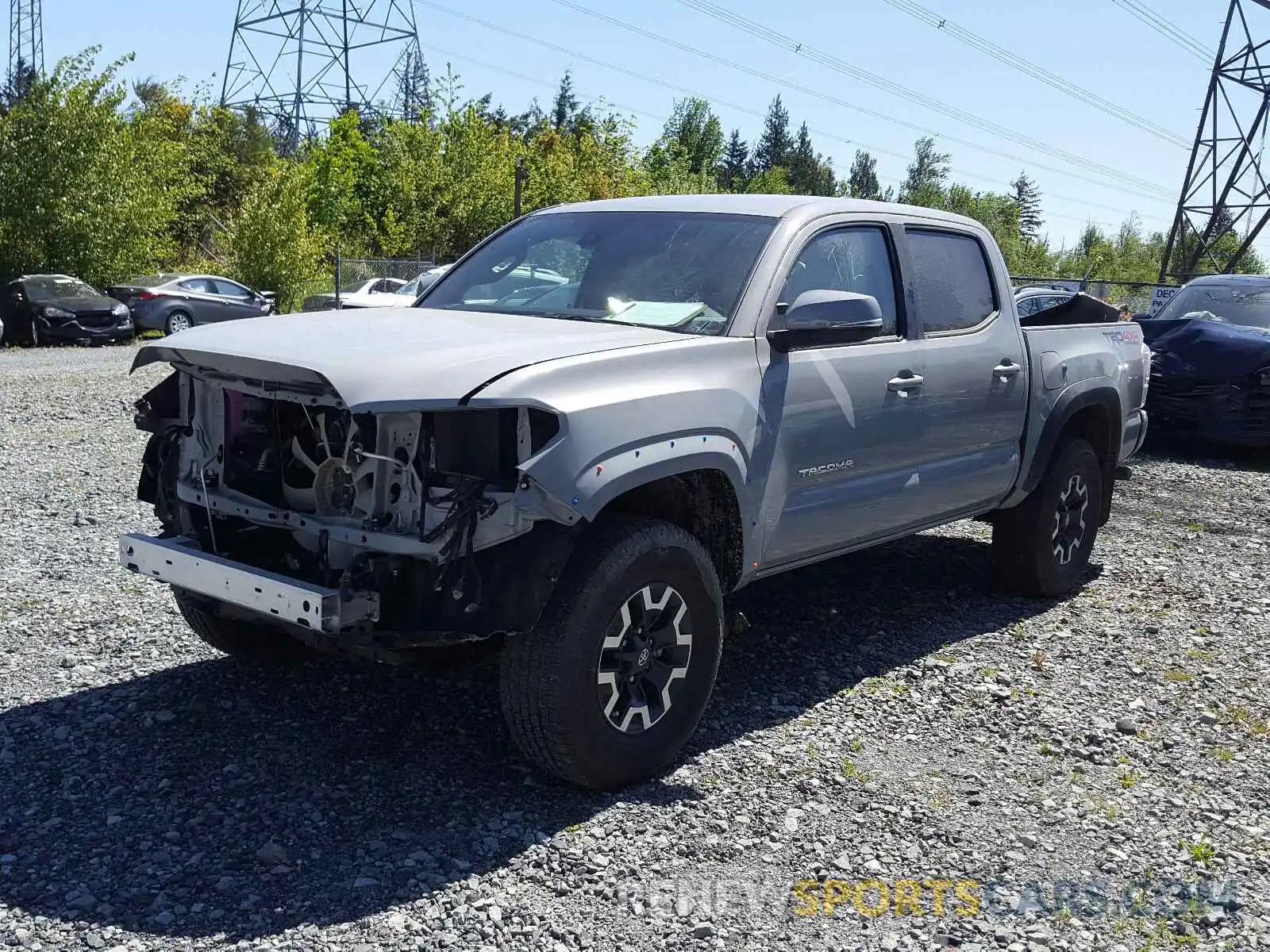 2 Photograph of a damaged car 5TFCZ5AN0LX215982 TOYOTA TACOMA 2020