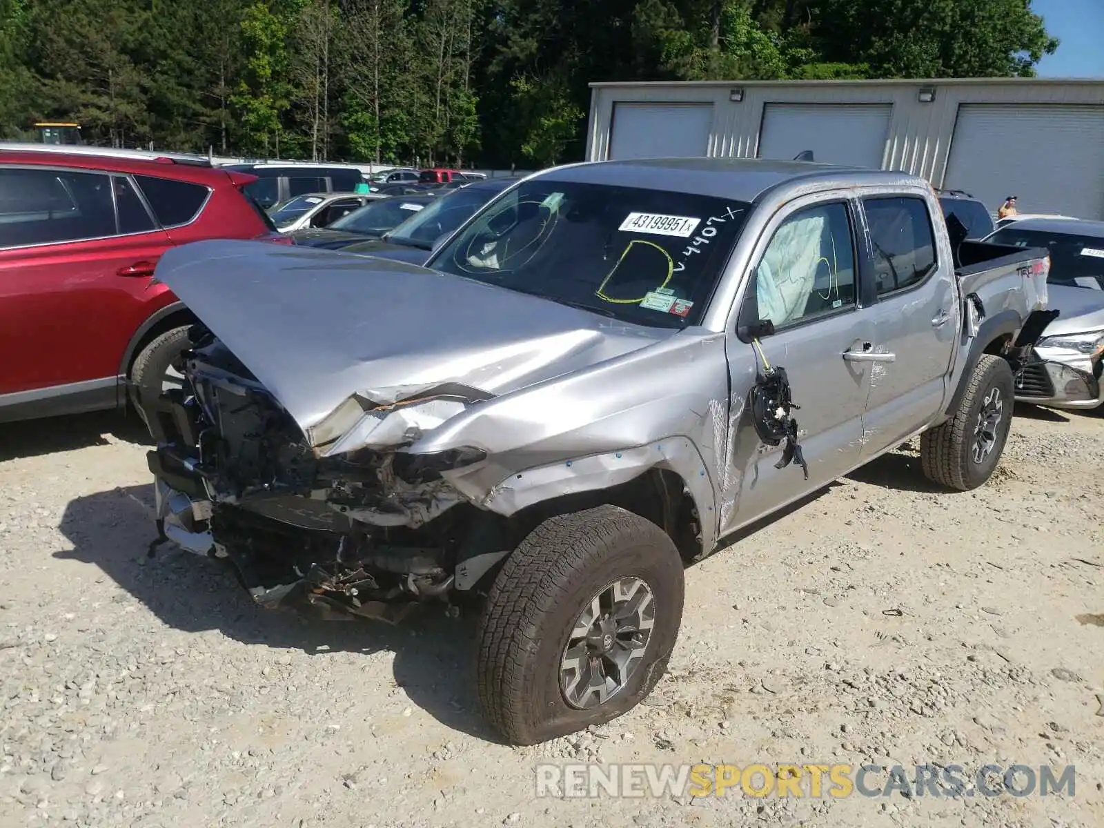 2 Photograph of a damaged car 5TFCZ5AN0LX224407 TOYOTA TACOMA 2020