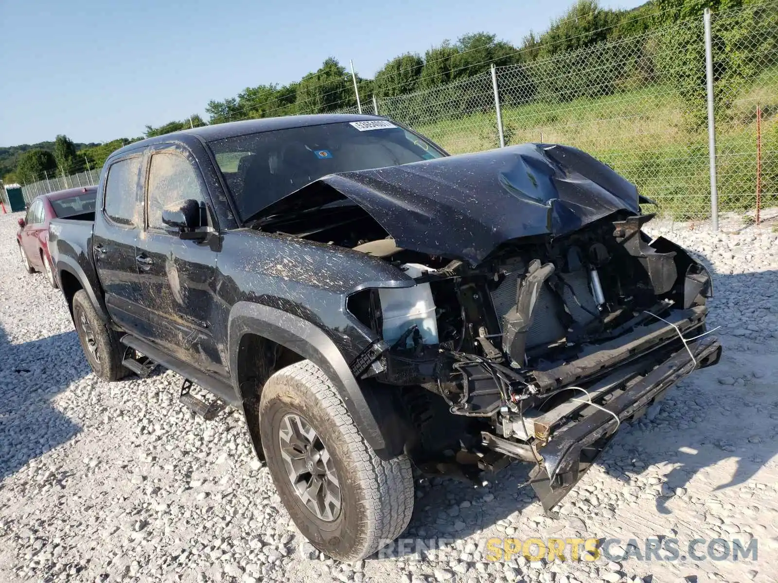 1 Photograph of a damaged car 5TFCZ5AN0LX233964 TOYOTA TACOMA 2020