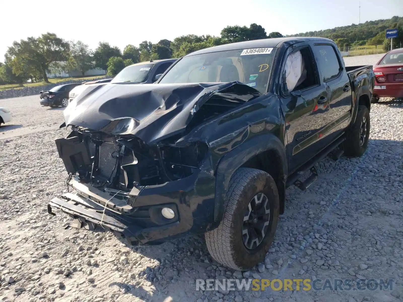 2 Photograph of a damaged car 5TFCZ5AN0LX233964 TOYOTA TACOMA 2020