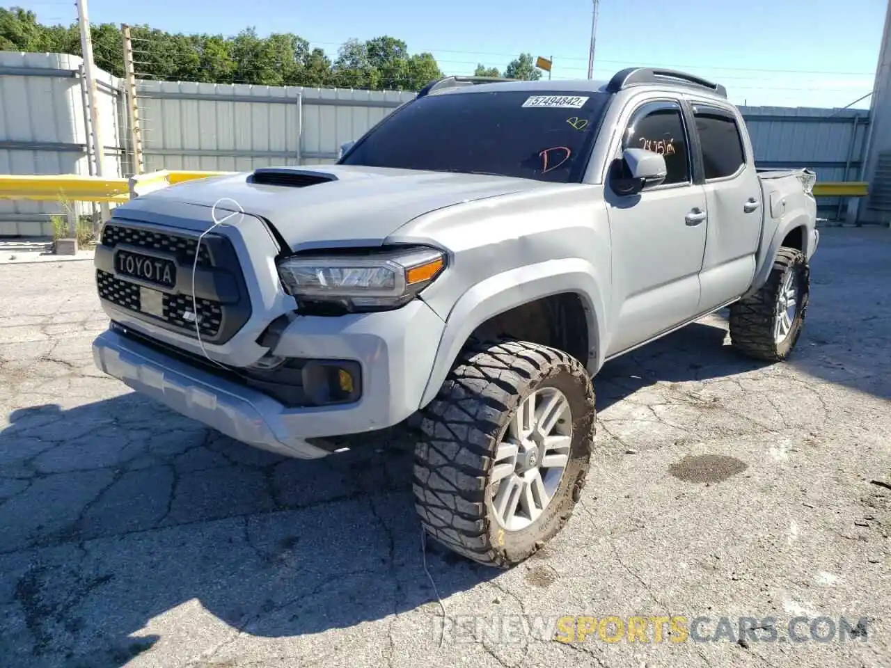 2 Photograph of a damaged car 5TFCZ5AN0LX236735 TOYOTA TACOMA 2020