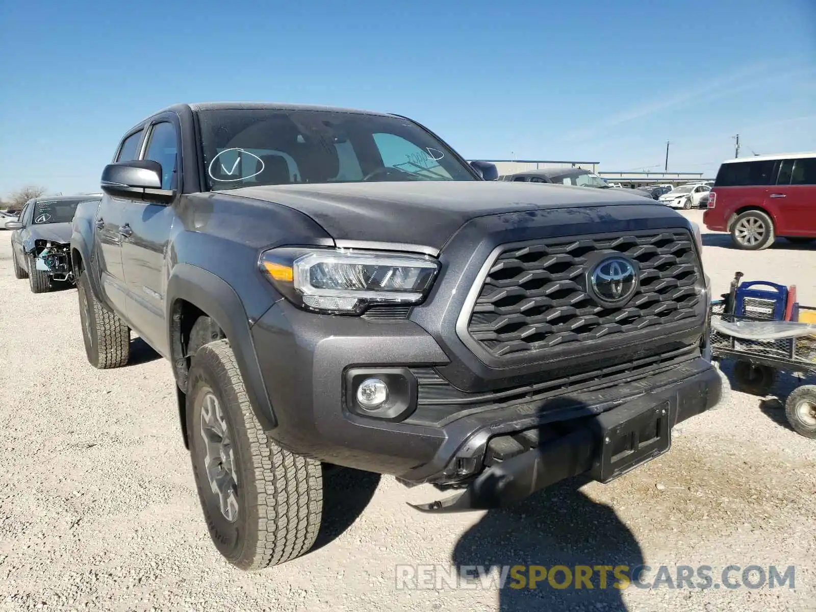 1 Photograph of a damaged car 5TFCZ5AN0LX237769 TOYOTA TACOMA 2020