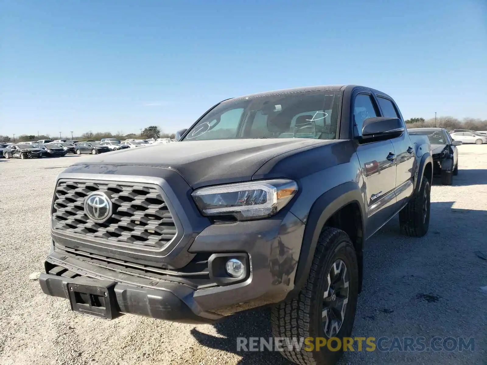 2 Photograph of a damaged car 5TFCZ5AN0LX237769 TOYOTA TACOMA 2020