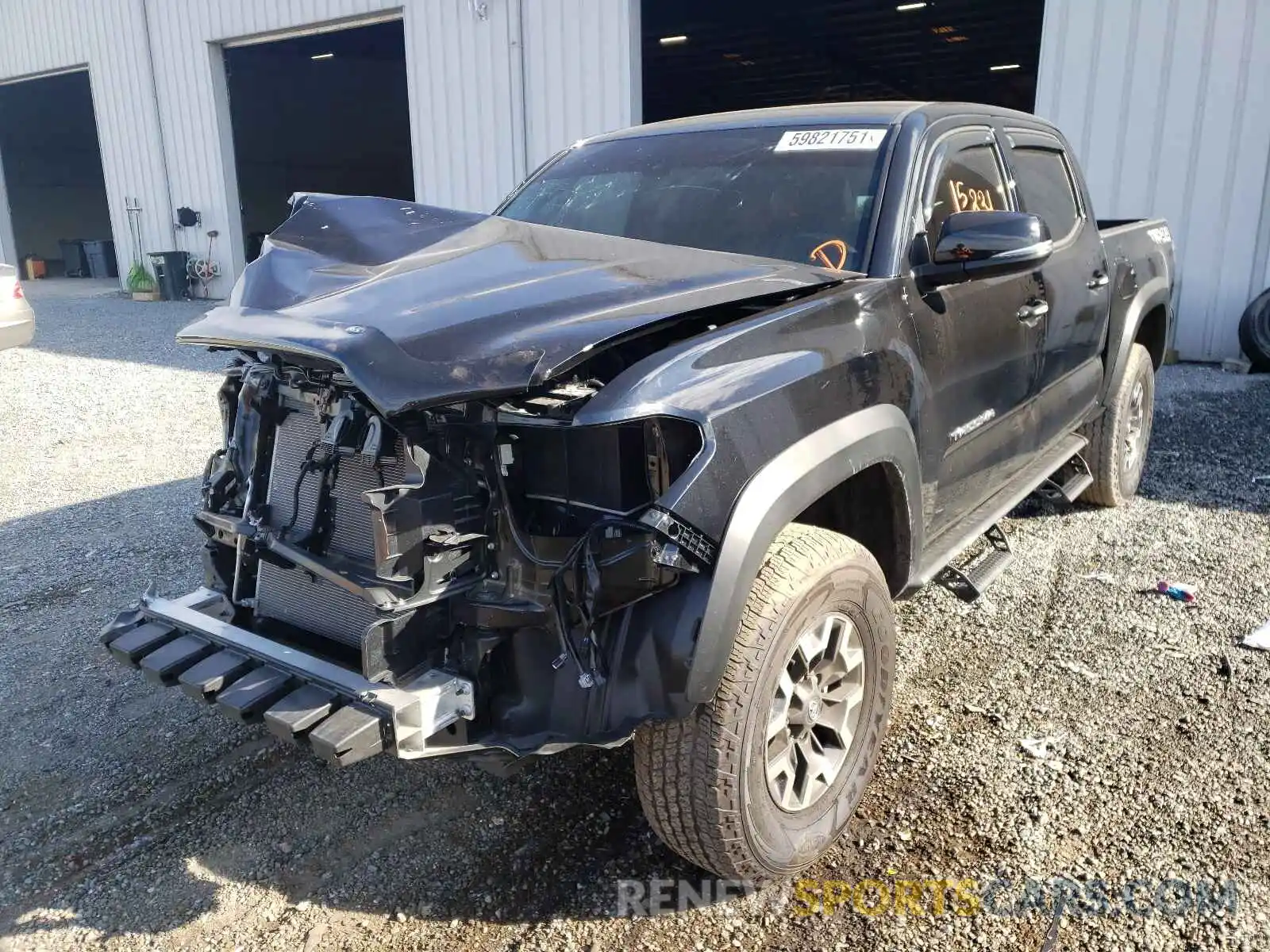 2 Photograph of a damaged car 5TFCZ5AN0LX238727 TOYOTA TACOMA 2020