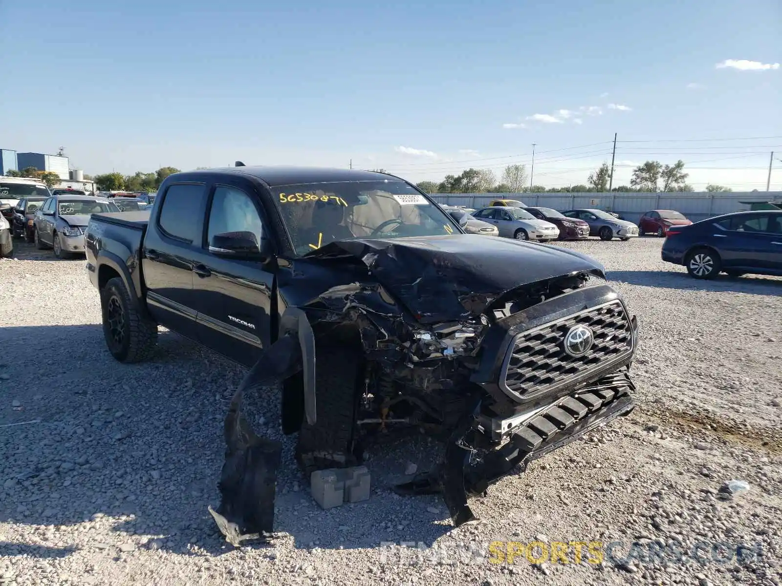 1 Photograph of a damaged car 5TFCZ5AN0LX241871 TOYOTA TACOMA 2020