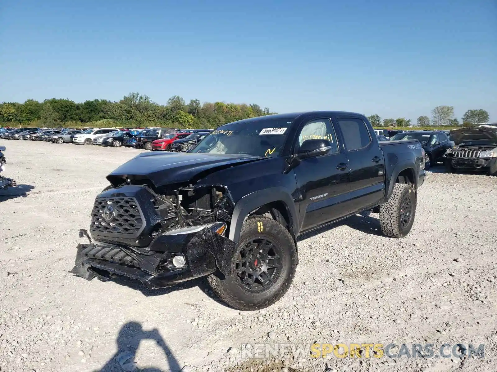 2 Photograph of a damaged car 5TFCZ5AN0LX241871 TOYOTA TACOMA 2020