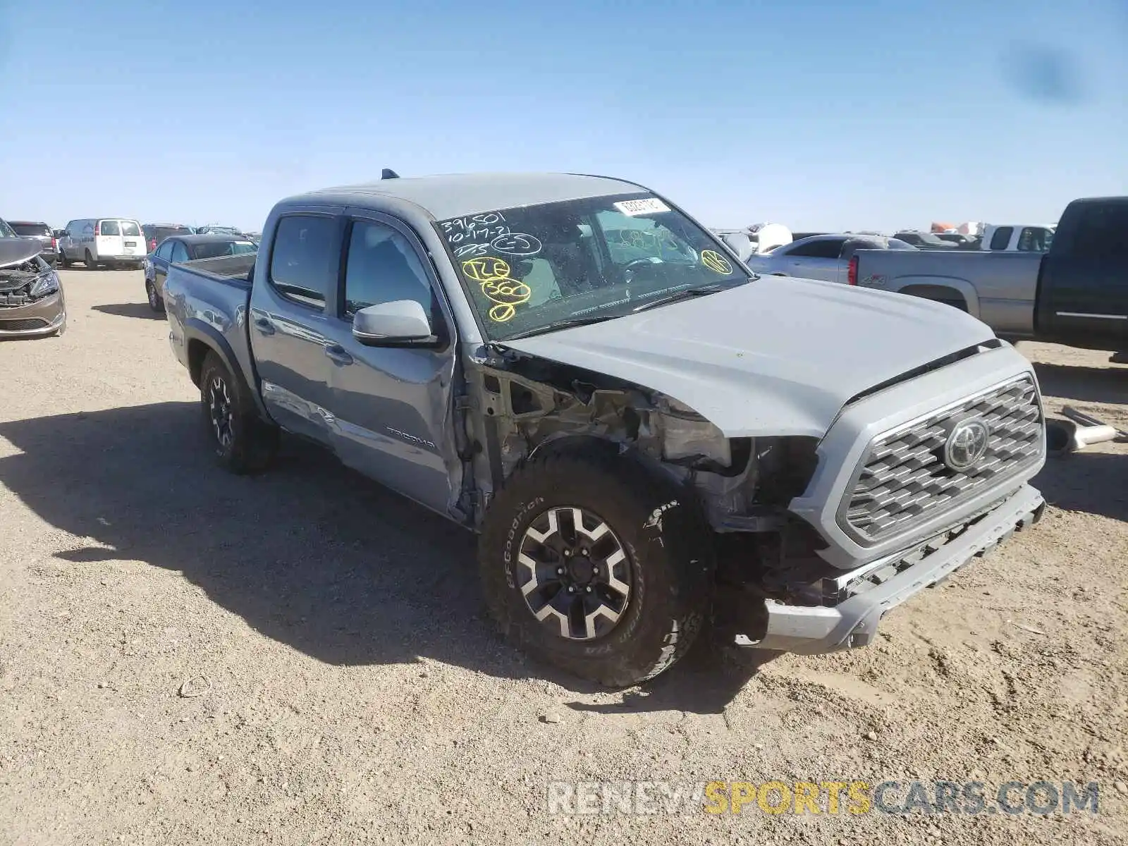 1 Photograph of a damaged car 5TFCZ5AN1LX214646 TOYOTA TACOMA 2020