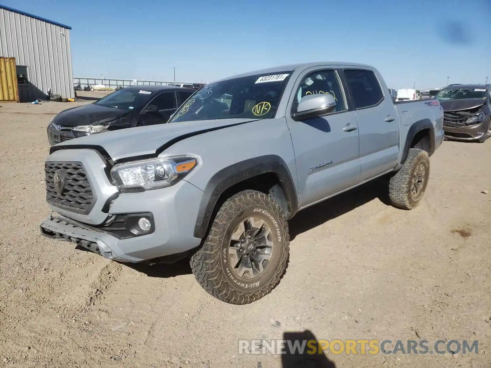 2 Photograph of a damaged car 5TFCZ5AN1LX214646 TOYOTA TACOMA 2020