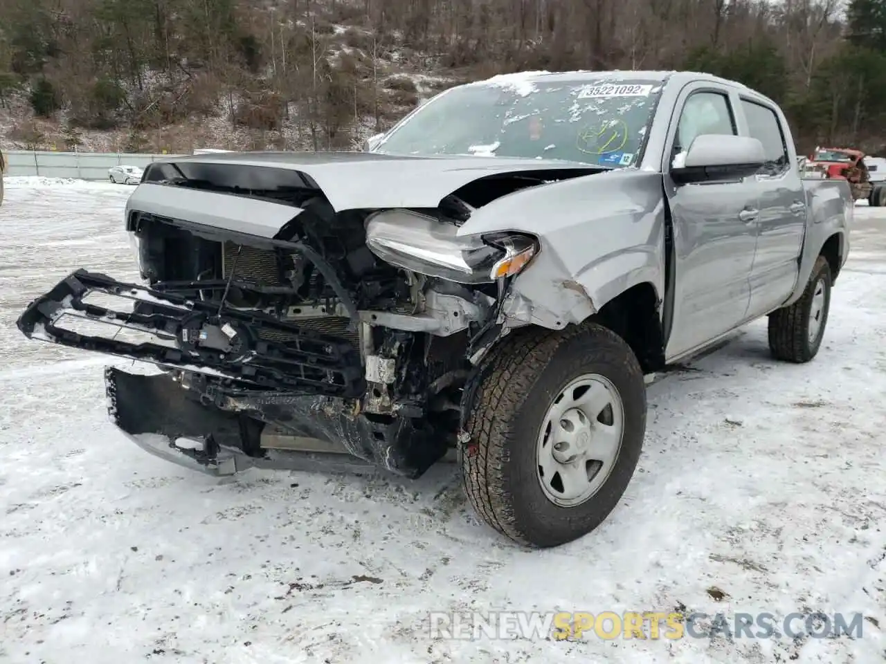 2 Photograph of a damaged car 5TFCZ5AN1LX222620 TOYOTA TACOMA 2020