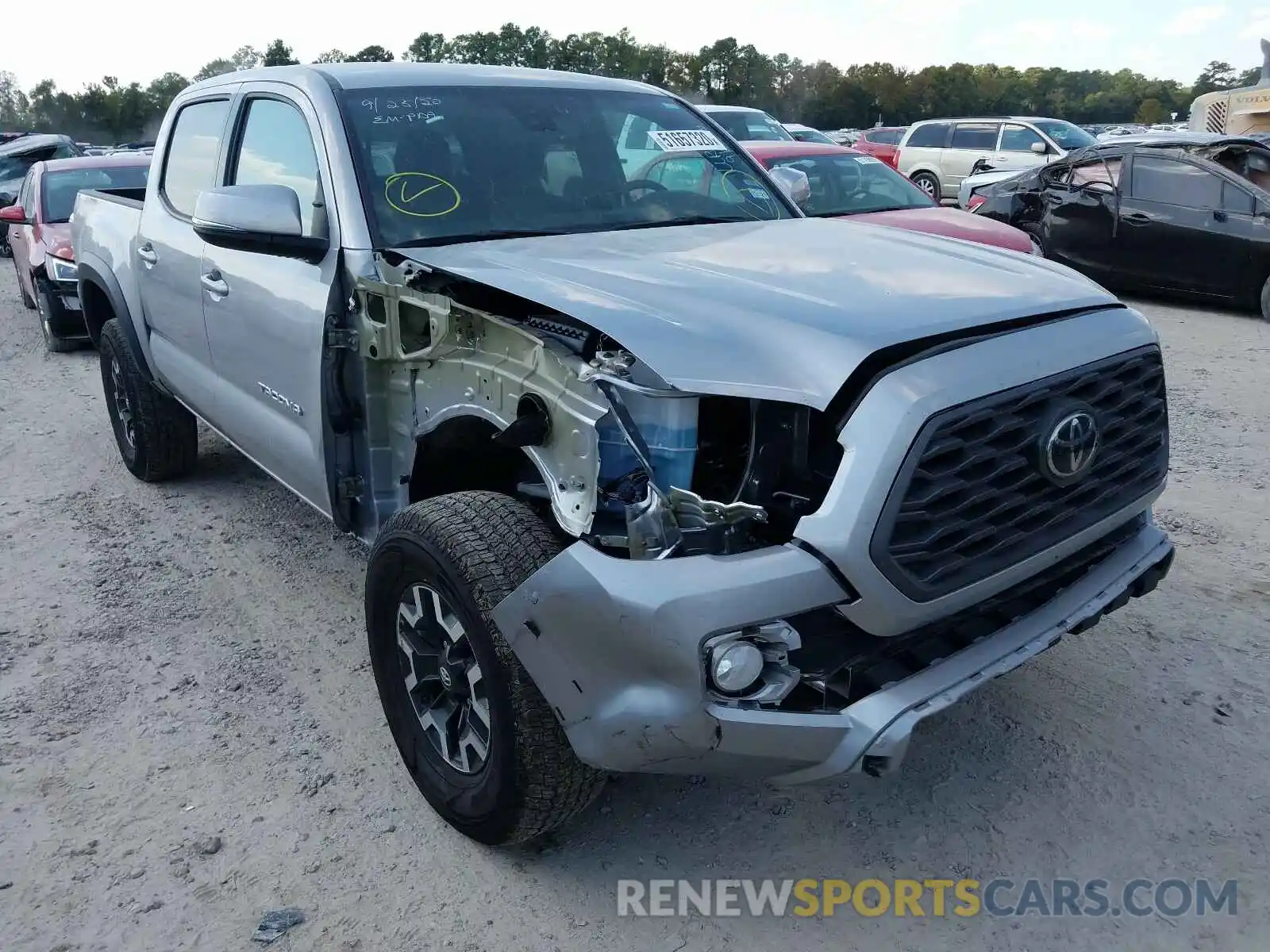 1 Photograph of a damaged car 5TFCZ5AN1LX223976 TOYOTA TACOMA 2020