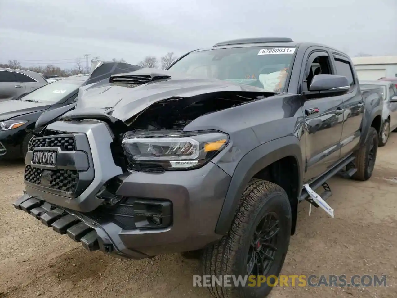 2 Photograph of a damaged car 5TFCZ5AN1LX224884 TOYOTA TACOMA 2020