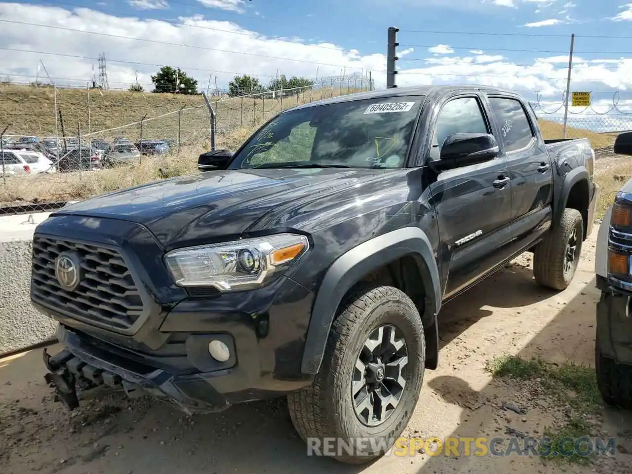 2 Photograph of a damaged car 5TFCZ5AN1LX242091 TOYOTA TACOMA 2020