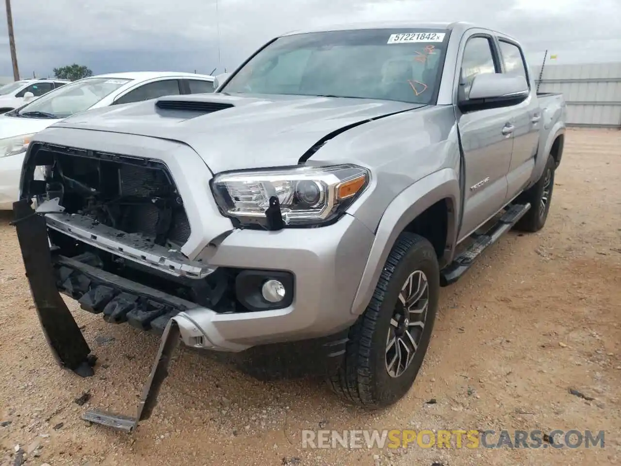 2 Photograph of a damaged car 5TFCZ5AN1LX242950 TOYOTA TACOMA 2020