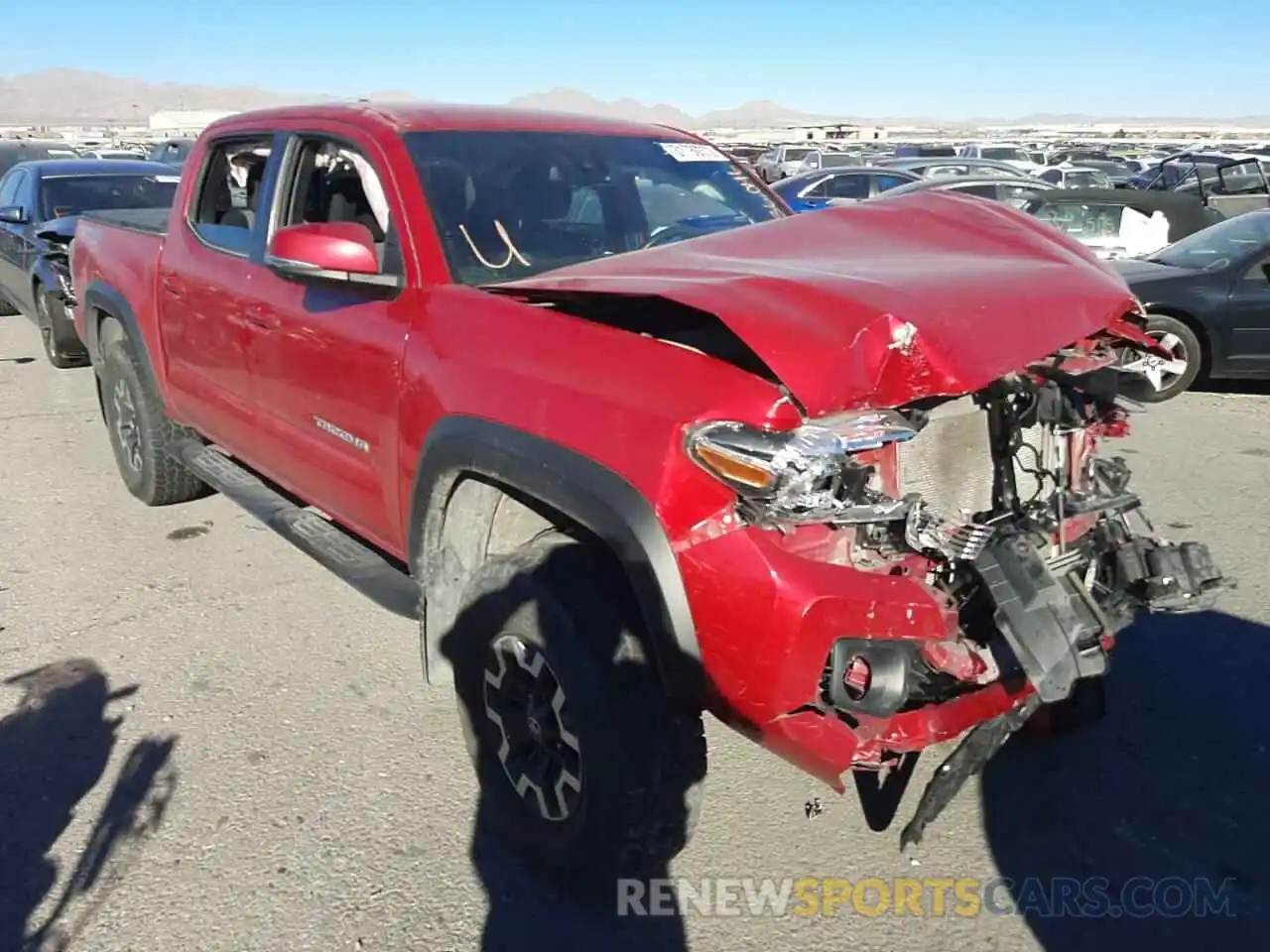 1 Photograph of a damaged car 5TFCZ5AN2LX217684 TOYOTA TACOMA 2020