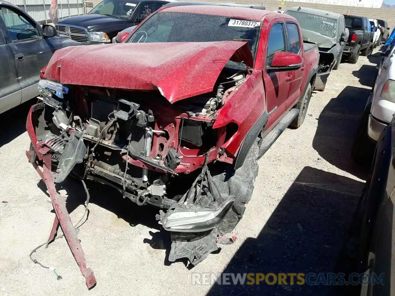 2 Photograph of a damaged car 5TFCZ5AN2LX217684 TOYOTA TACOMA 2020