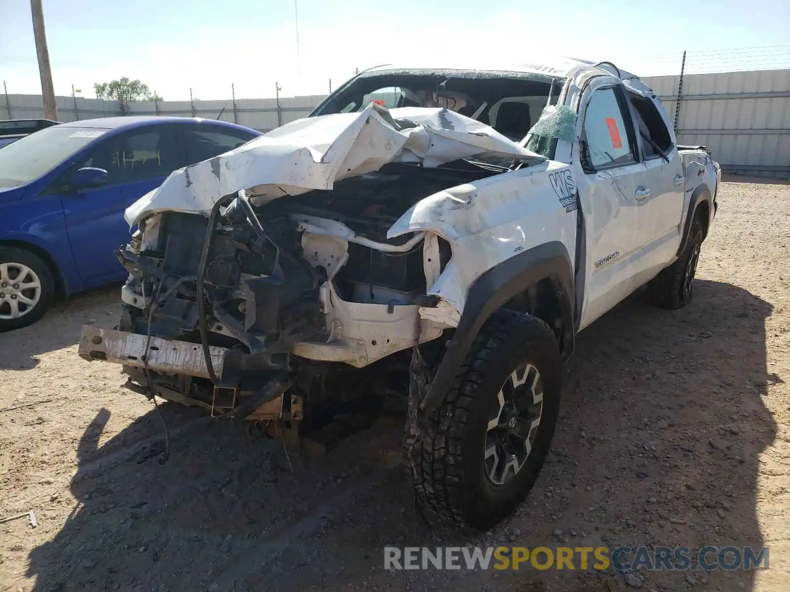 2 Photograph of a damaged car 5TFCZ5AN3LX217273 TOYOTA TACOMA 2020