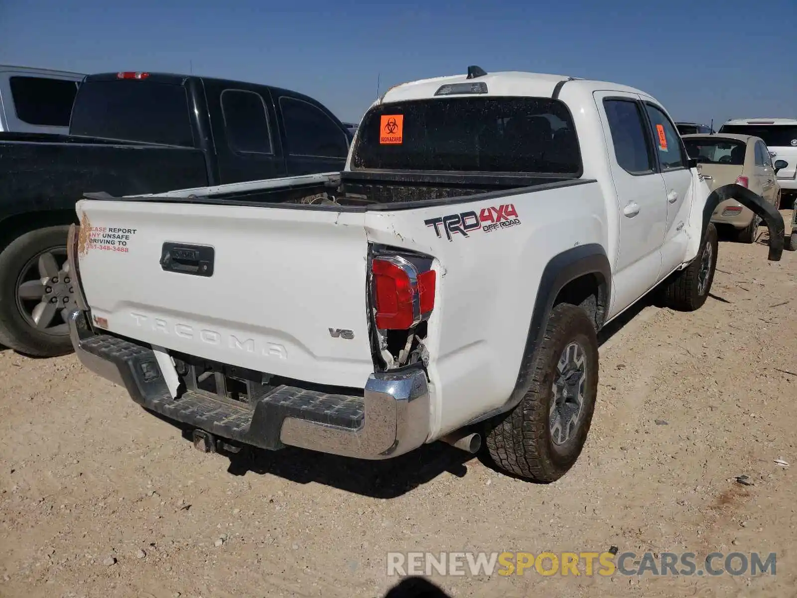 4 Photograph of a damaged car 5TFCZ5AN3LX217273 TOYOTA TACOMA 2020