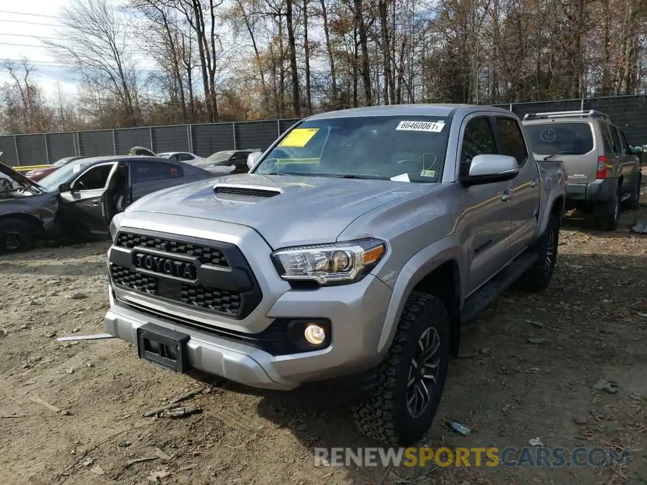 2 Photograph of a damaged car 5TFCZ5AN3LX226975 TOYOTA TACOMA 2020