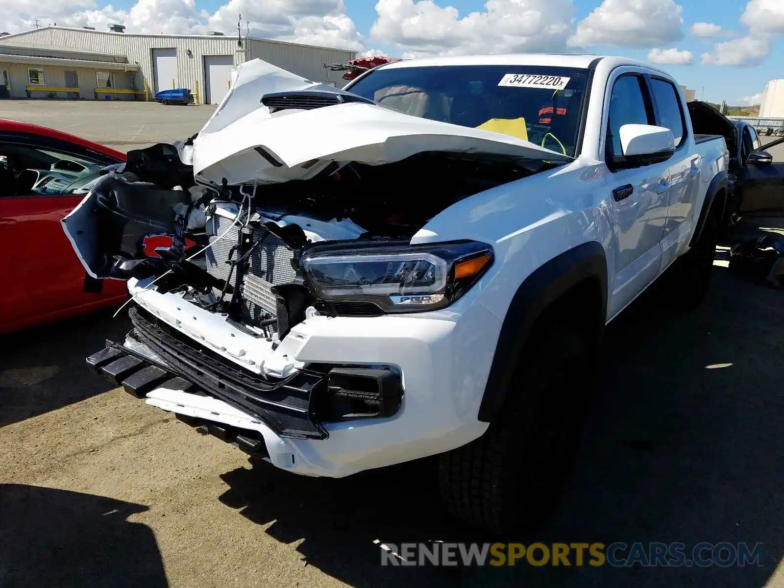 2 Photograph of a damaged car 5TFCZ5AN3LX229780 TOYOTA TACOMA 2020