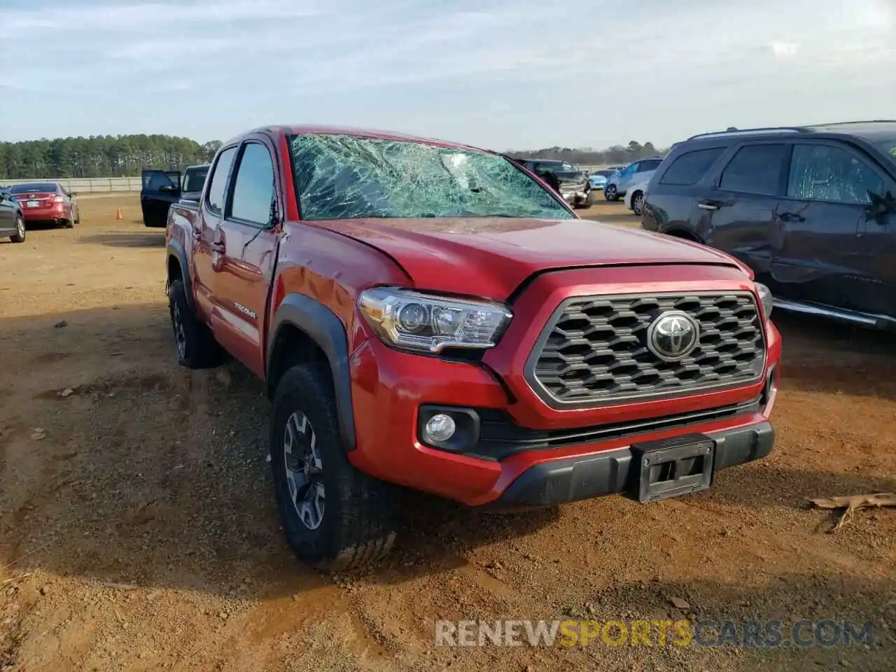 1 Photograph of a damaged car 5TFCZ5AN3LX231321 TOYOTA TACOMA 2020