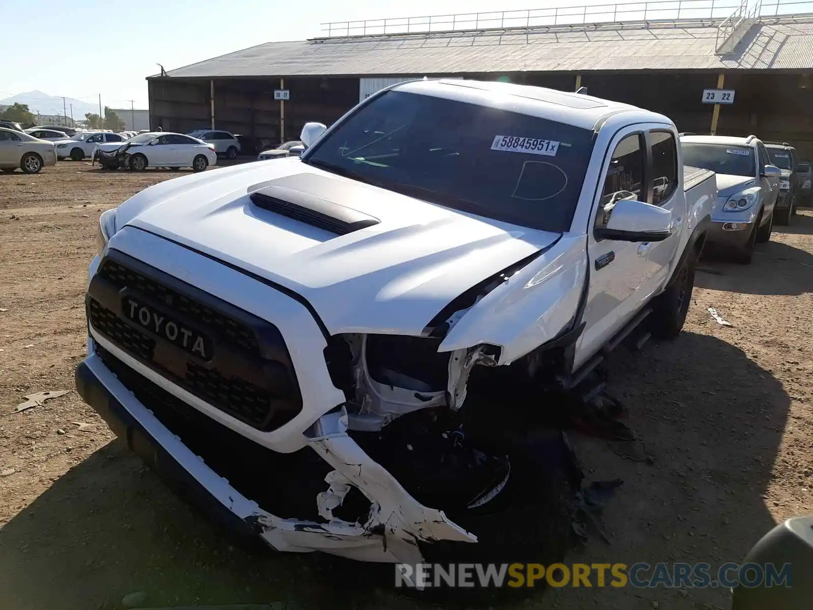 2 Photograph of a damaged car 5TFCZ5AN3LX231674 TOYOTA TACOMA 2020