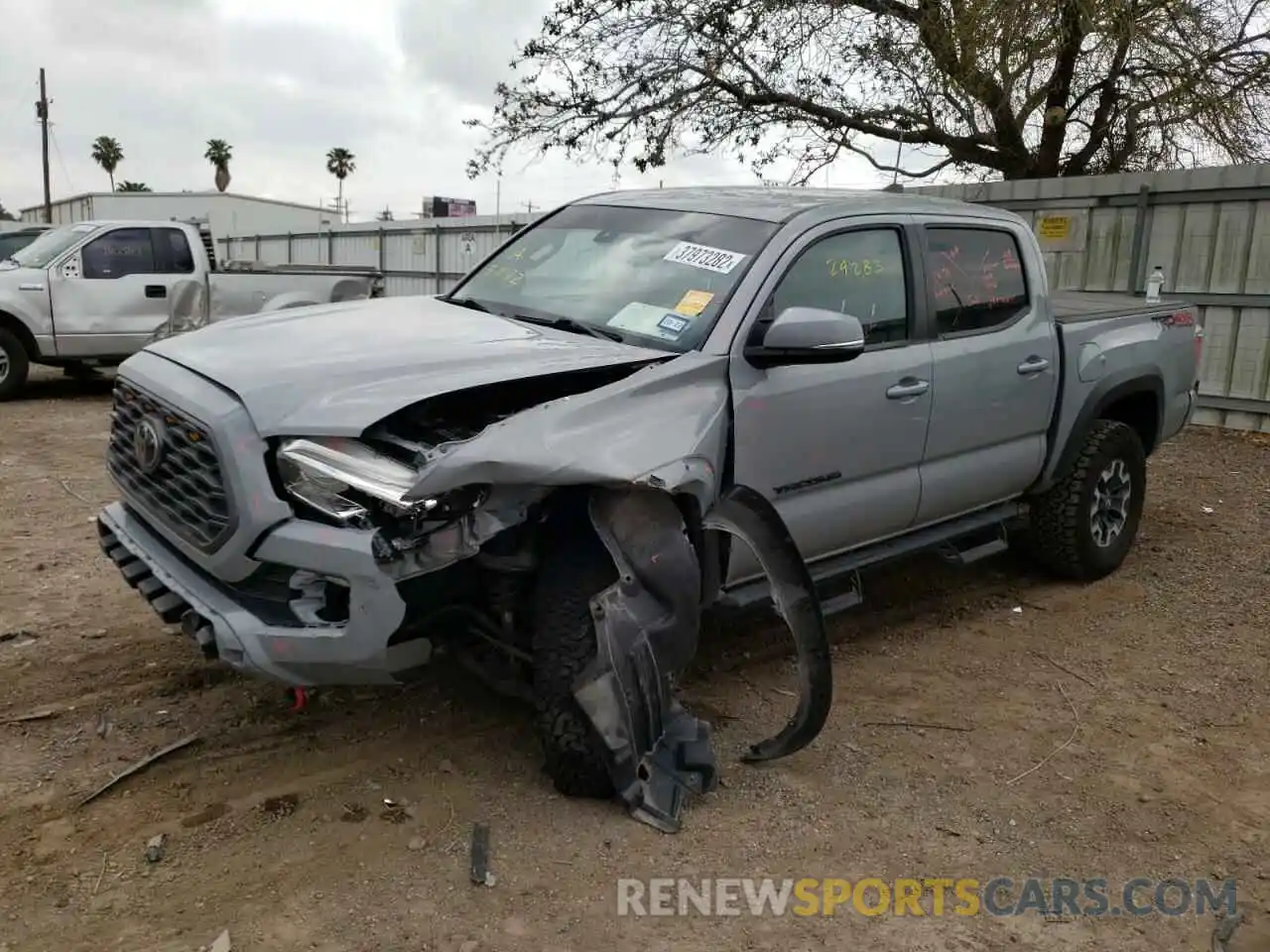 2 Photograph of a damaged car 5TFCZ5AN3LX232713 TOYOTA TACOMA 2020