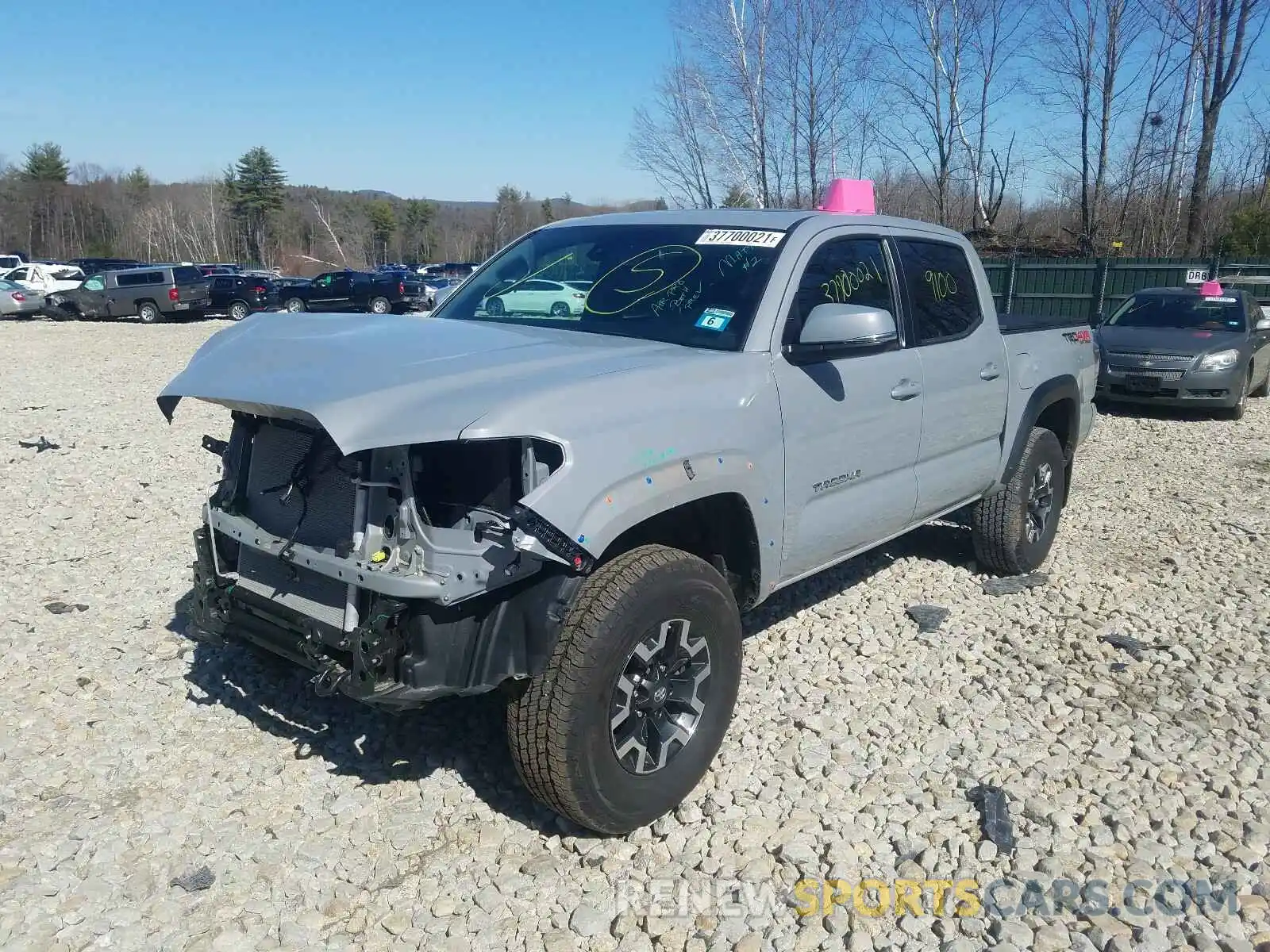 2 Photograph of a damaged car 5TFCZ5AN3LX240780 TOYOTA TACOMA 2020