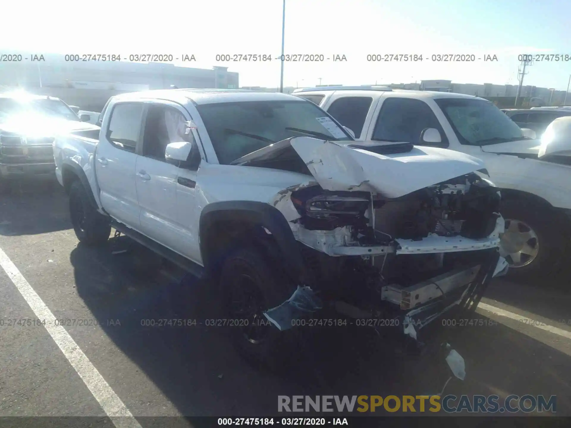 1 Photograph of a damaged car 5TFCZ5AN4LX216259 TOYOTA TACOMA 2020