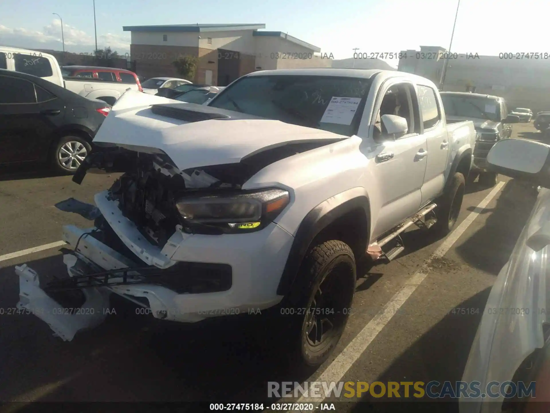 2 Photograph of a damaged car 5TFCZ5AN4LX216259 TOYOTA TACOMA 2020