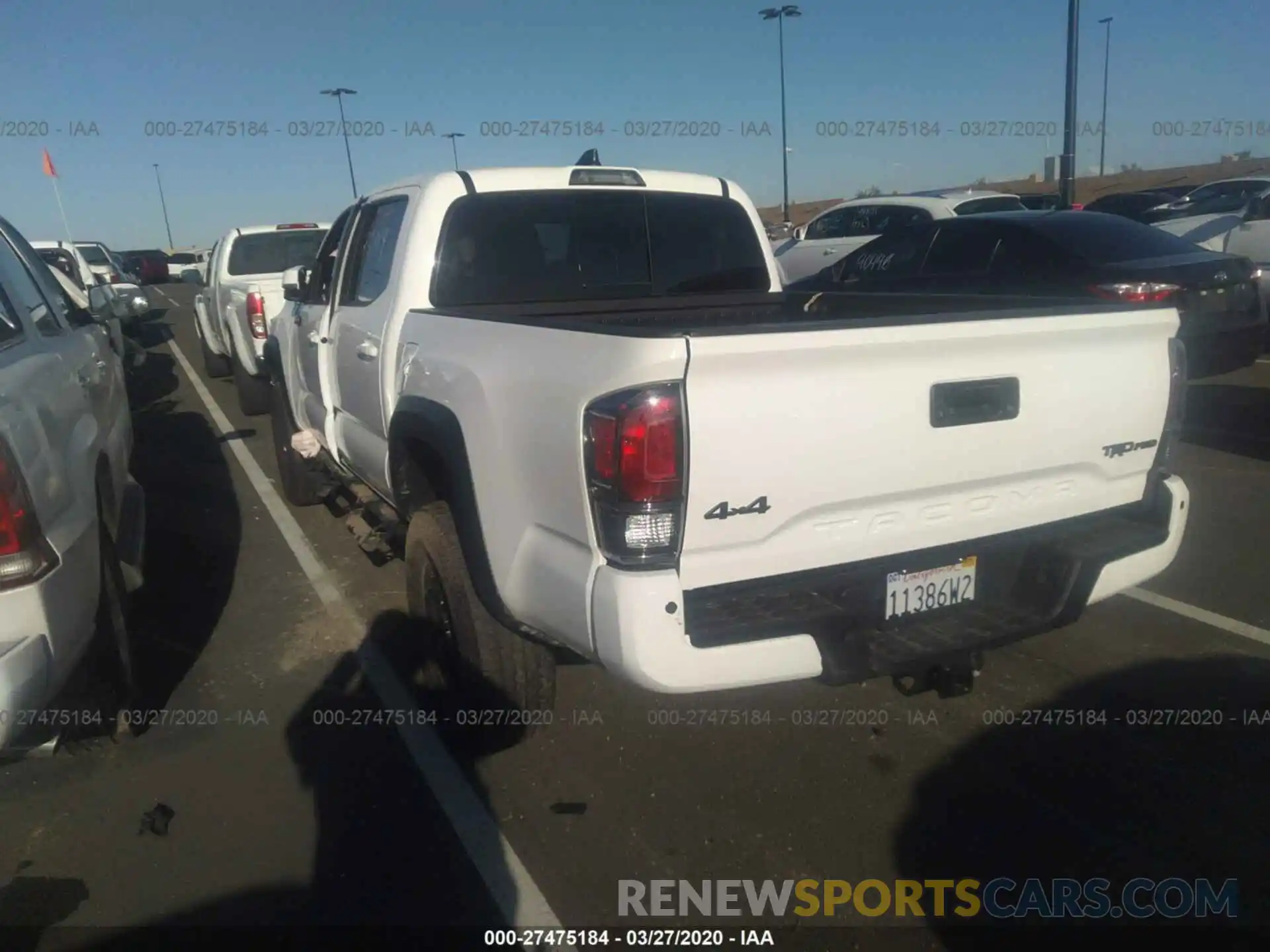 3 Photograph of a damaged car 5TFCZ5AN4LX216259 TOYOTA TACOMA 2020