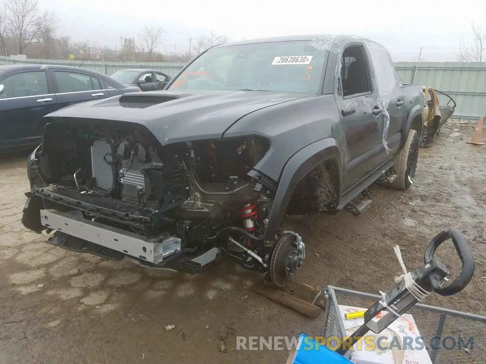 2 Photograph of a damaged car 5TFCZ5AN4LX219291 TOYOTA TACOMA 2020