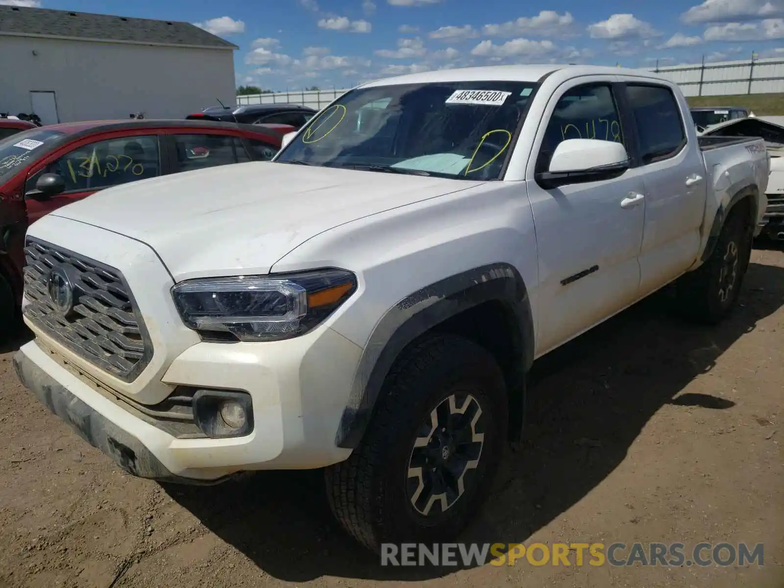 2 Photograph of a damaged car 5TFCZ5AN4LX224863 TOYOTA TACOMA 2020