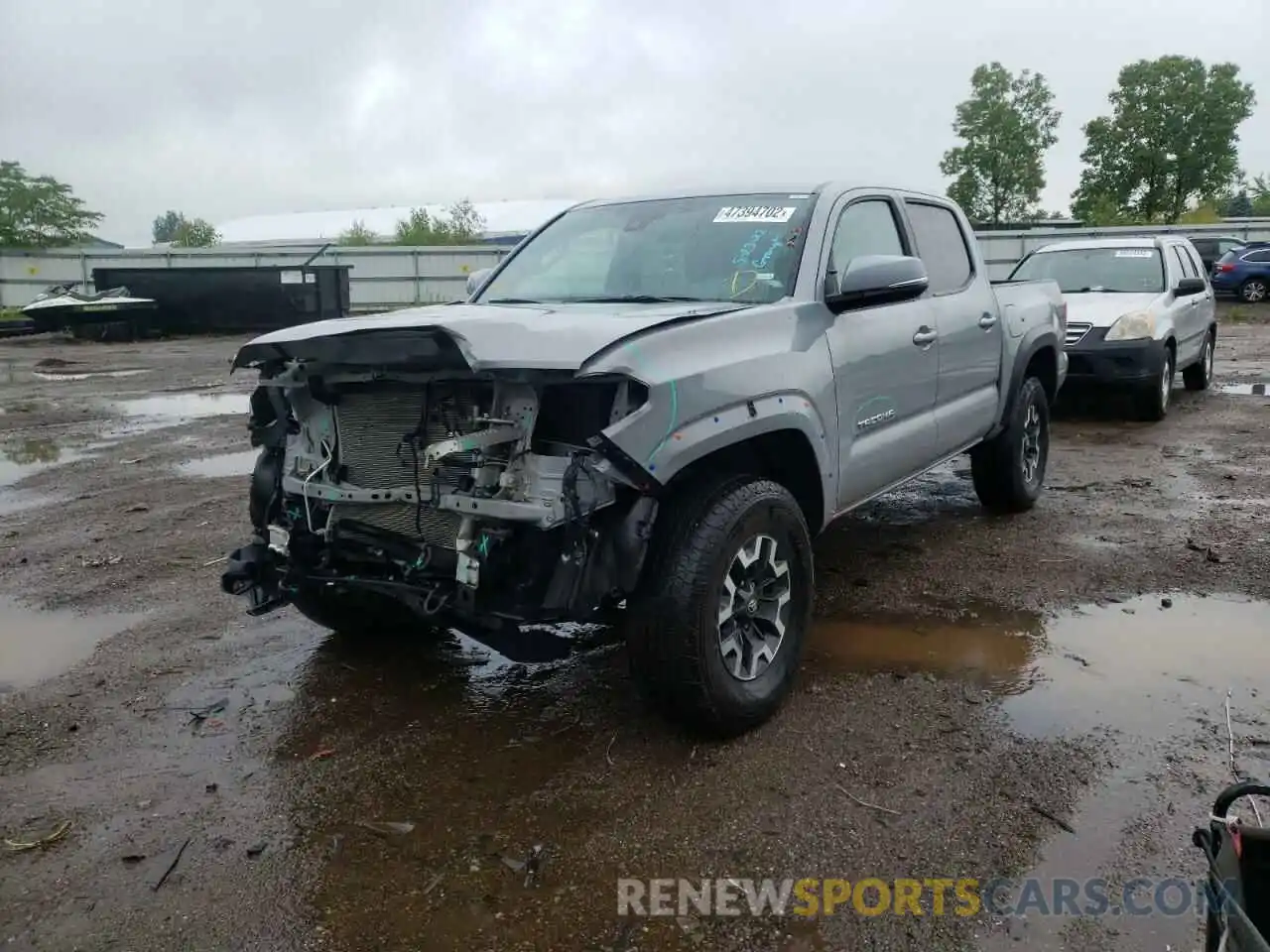 2 Photograph of a damaged car 5TFCZ5AN4LX231246 TOYOTA TACOMA 2020