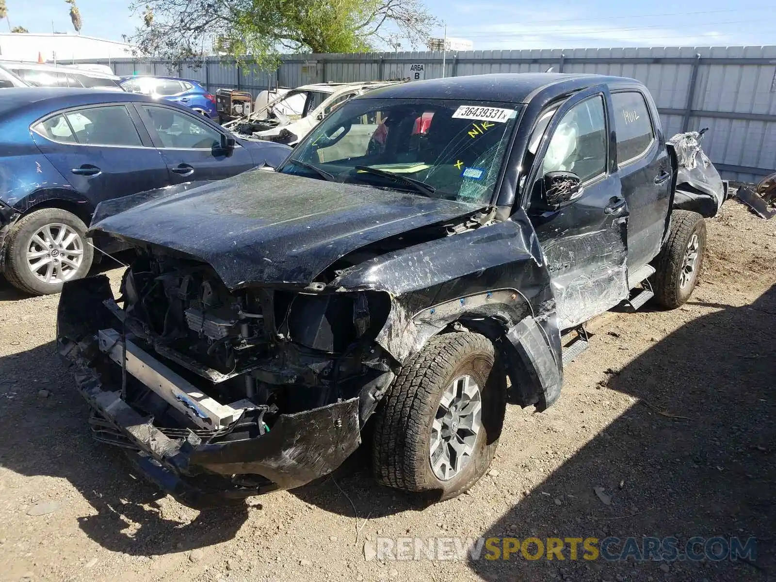 2 Photograph of a damaged car 5TFCZ5AN4LX231649 TOYOTA TACOMA 2020