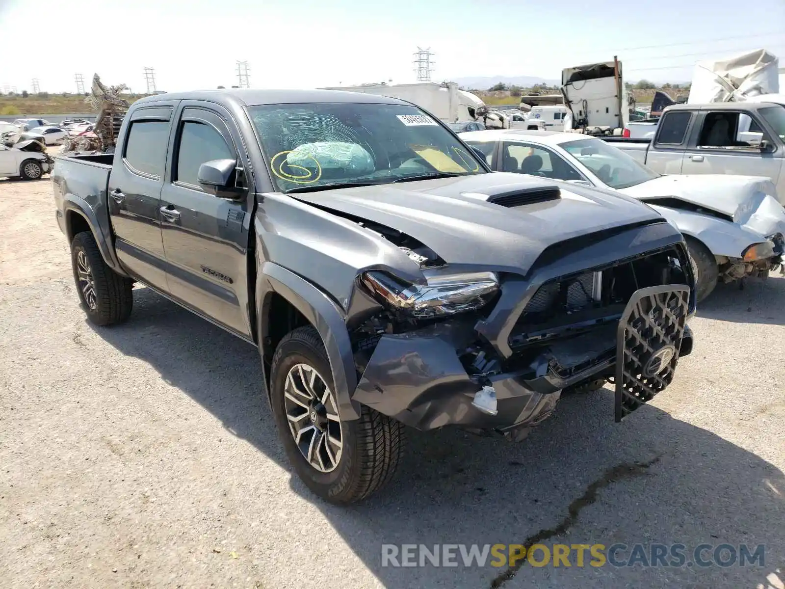 1 Photograph of a damaged car 5TFCZ5AN4LX232798 TOYOTA TACOMA 2020