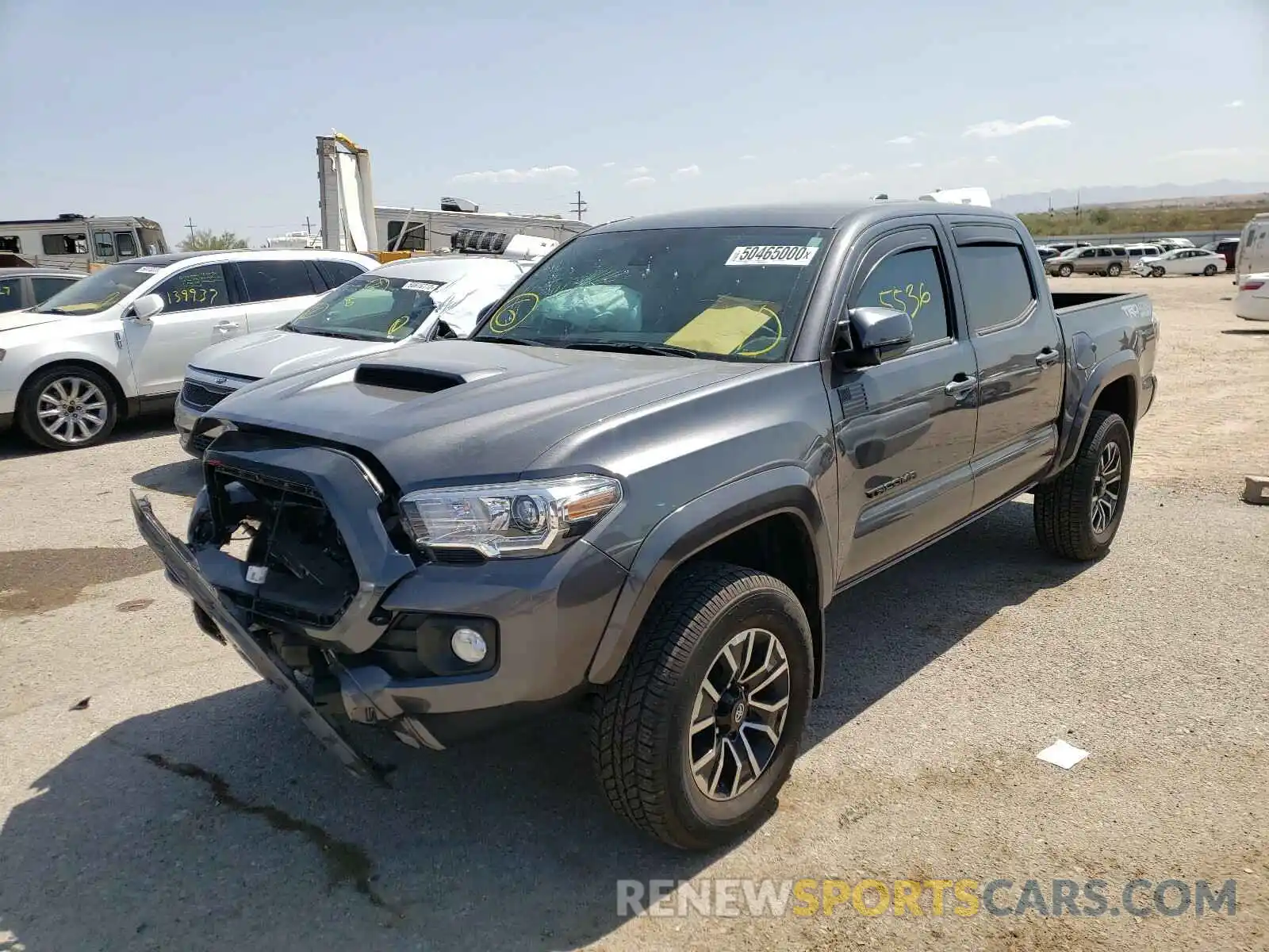 2 Photograph of a damaged car 5TFCZ5AN4LX232798 TOYOTA TACOMA 2020