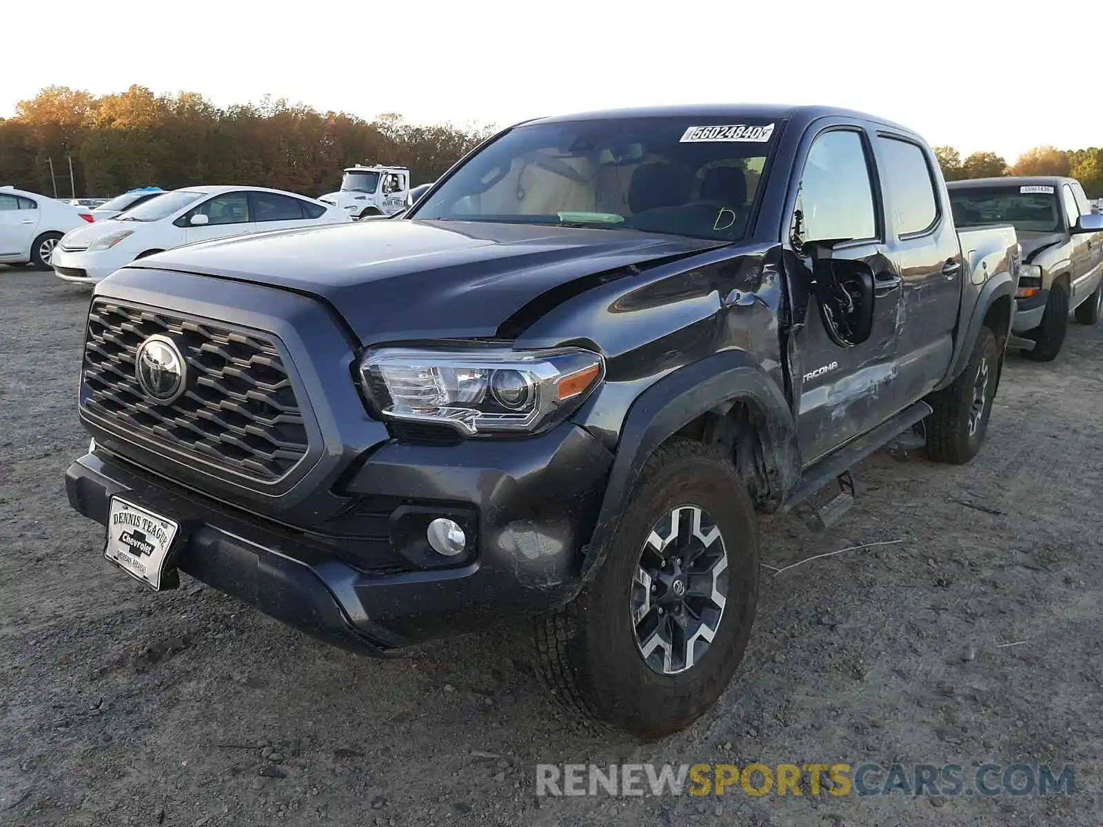 2 Photograph of a damaged car 5TFCZ5AN4LX238987 TOYOTA TACOMA 2020