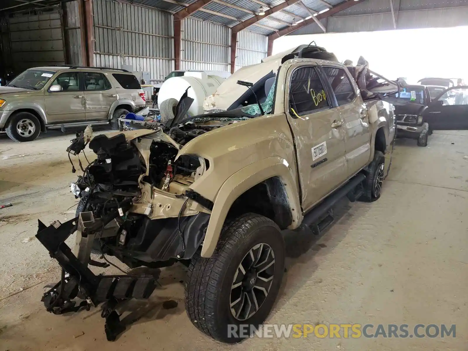 2 Photograph of a damaged car 5TFCZ5AN4LX239413 TOYOTA TACOMA 2020