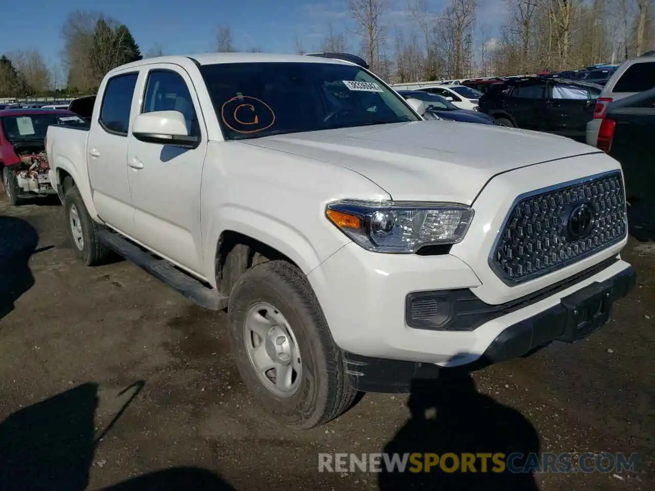 1 Photograph of a damaged car 5TFCZ5AN4LX239850 TOYOTA TACOMA 2020