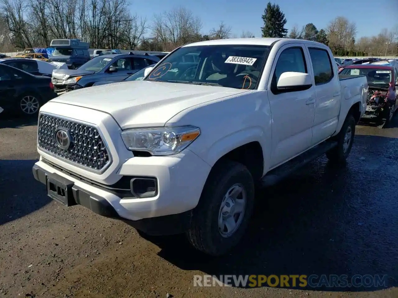 2 Photograph of a damaged car 5TFCZ5AN4LX239850 TOYOTA TACOMA 2020